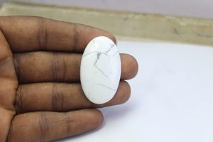 Attrayant Howlite Cabochon Lisse Poli Ovale Forme Howlite Gemme Lâche Howlite Cabochons à Bas Prix De Gros En Vrac - Product Image 3