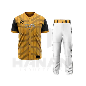 Ensembles d'uniformes de baseball en gros de la meilleure qualité, ensemble léger et durable, nom d'équipe et couleurs personnalisées - Product Image 1