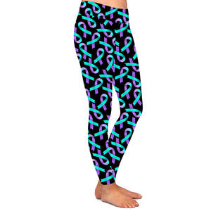 <b>Women's</b> Plus Size Breathable Cotton <b>Winter</b> Gym Set Seamless Printed Logo Casual Style <b>Leggings</b> with Logo Waist Workout Apparel - Product Image 2