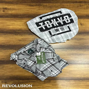 Alta Venta de algodón de manga larga niños ropa para niños camisa con estampado en la espalda a cuadros Niño Color sólido Casual primavera y otoño camisas - Product Image 1