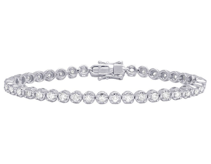 S925 Silver Moissanite Diamond Tennis Bracelet pour homme Bracelet glacé de luxe fait à la main - Product Image 1