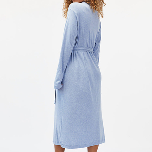 Vestaglia da Notte per Donna 100% Cotone, Manica Lunga, Organica, Ecologica, Pigiama da Lounge - Product Image 4