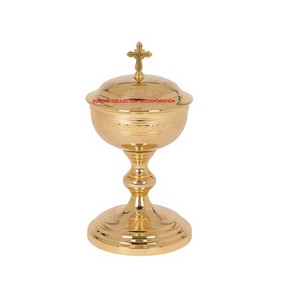 Calice polonais brillant en laiton pour des utilisations de lieux religieux - Product Image 6