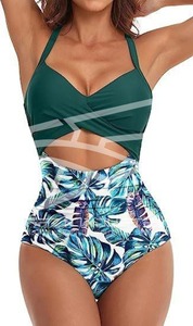 Ensemble de bikini deux pièces pour femmes maillots de bain sexy col en V maillot de bain rembourré Push Up maillot de bain - Product Image 2