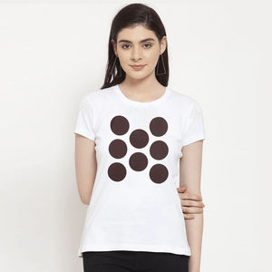 Camiseta de Alta Calidad para Mujer, 100% Algodón, Cuello Redondo, Manga Corta, Ajustada, Tallas Grandes, Diferentes Colores - Product Image 1