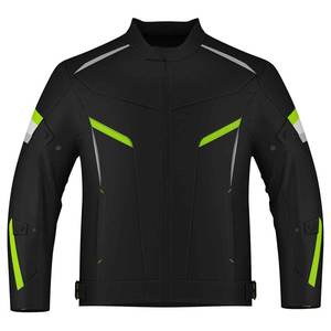 แจ็กเก็ตขี่มอเตอร์ไซค์ผ้าโพลีเอสเตอร์แขนยาวคอตั้งปรับความสบายได้อย่างง่ายดาย - Product Image 1