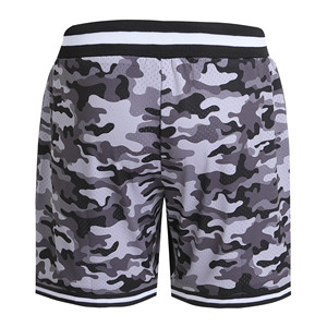 Short de basket-ball personnalisé grande taille en maille pour hommes vente en gros de joggings de sport athlétiques avec poches motif imprimé en tissu décontracté - Product Image 6