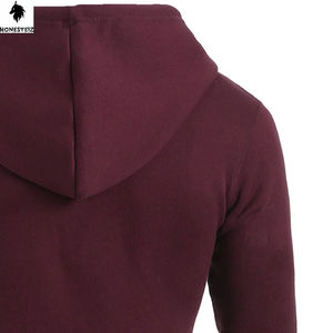 Sweat à capuche léger conçu sur mesure pour hommes 100% coton polyester tissu éponge décontracté motif solide sweat-shirt d'hiver - Product Image 6