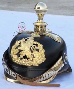 Casco Alemán Vintage Estilo Pickelhaube con Emblema de Águila, Casco Militar con Púas de Estilo Antiguo para Decoración y Exhibición - Product Image 4