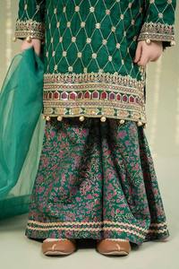 Elegante Vestido Formal Pakistaní para Niña con Camisa Lehenga Choli en Acrílico de Alta Calidad para Fiestas de Eid, Mehndi y Cumpleaños - Product Image 3