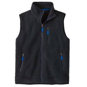 Veste d'hiver pour homme en polaire sherpa tricotée, personnalisable, de haute qualité, à motif uni, avec logo personnalisé, fermeture éclair intégrale, respirante - Product Image 2