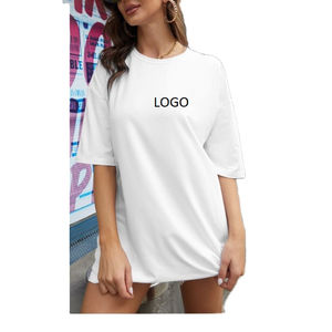 Camisetas de Calle de Alta Calidad para Mujer, Ligeras, de Color Sólido, con Apliques, Transpirables, Ecológicas, Colores y Tallas Personalizables - Product Image 5