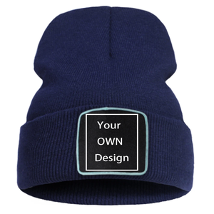 Puff Impreso Alta Calidad Personalizado Gorros de punto de invierno Gorros unisex - Product Image 1