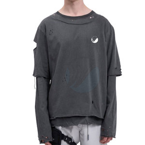 เสื้อยืดแขนยาวสองชั้น น้ำหนักเบา สวมใส่สบาย สำหรับผู้ชาย ขายออนไลน์ - Product Image 1