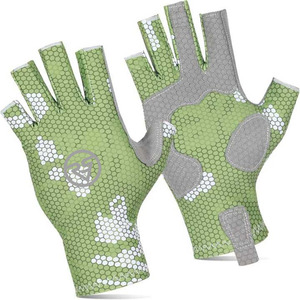 Guantes de pesca personalizados de medio dedo con su propio diseño y logotipo Equipo de pesca sublimado - Product Image 2