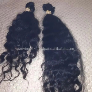 Cheveux naturels non traités, 100% pièces, en vrac, de l'inde Sans transformation de produits chimiques et à la vapeur, ml Remy — cheveux humains indiens, grande qualité, chevelure naturelle - Product Image 3