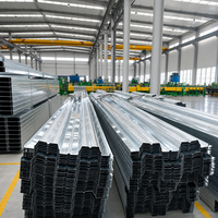 Revêtement métallique à nervures ouvertes formé par roulement de précision pour une installation précise dans les projets de construction de structures en acier