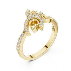 Bague classique en or jaune 14 carats avec diamant de laboratoire de 0,31 carat certifié IGI pour femme |   Vêtements de bureau |   Nouveau diamant cultivé brillant - Product Image 5