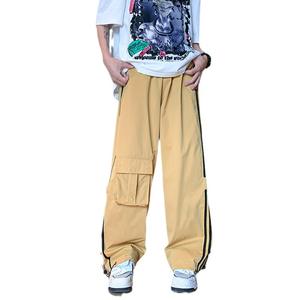 OEM Logo personnalisé Design All-Match Pantalon de salopette droite à rayures pour jeunes Décontracté Léger Épaisseur - Product Image 4