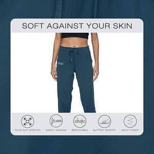 Elegant Joggers for <b>Women</b> Pockets 80% Polyester and 20% Spandex with an Elastic Waist Yoga and Running yoga legging for <b>women</b> - Product Image 4