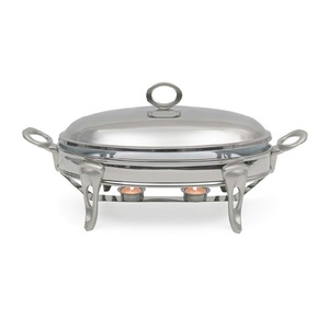 จานบุฟเฟ่ต์ที่หรูหราพร้อมถาดสแตนเลสขัดเงาและที่จับทนความร้อนสำหรับการใช้งานระดับมืออาชีพ - Product Image 2