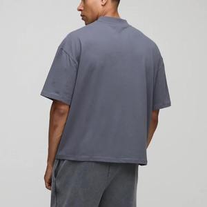 T-shirts pour hommes en coton écologique à séchage rapide, de qualité supérieure, lourds, 230 g, style vintage, coupe ample, délavés à l'acide, personnalisés - Product Image 3