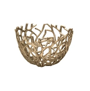 Mesa de comedor de gran tamaño, frutero decorativo de metal hecho a mano, frutero decorativo de aluminio, venta al por mayor a granel. - Product Image 4