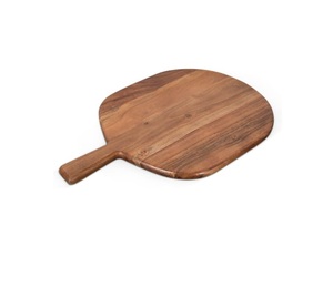 Tabla de Cortar Redonda de Madera de Acacia para Cocina, Tabla de Cortar Elegante con Mango para Encimera, Carne, Pan, Charcutería - Product Image 2