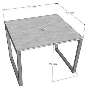 Minimalist Design HBTC045 Trapeze <b>Footrest</b> Durable 2-in-1 100x100cm Plywood Wood with Melamine Finish Bn Cm - Product Image 6