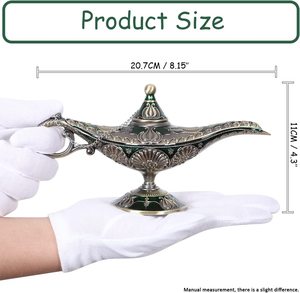 Đèn Aladdin Cổ Điển Đèn Thần Ước Đèn Thần Kỳ Trang Trí Đạo Cụ Ả Rập Cổ Điển Bằng Đồng Trang Trí Tiệc Trang Trí Nhà Cửa - Product Image 3