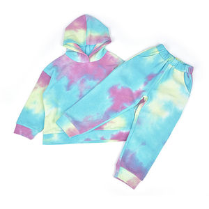 Vente en gros d'usine de vêtements pour enfants 2 pièces survêtements personnalisés pour enfants avec fermeture éclair survêtements bon marché pour enfants - Product Image 1