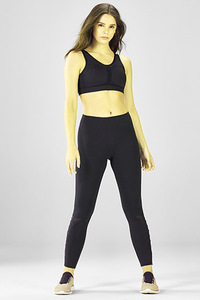 New Hot Selling Sublimation Compression <b>Leggings</b> Women High Waisted <b>Thick</b> Knee-Length Custom Logo Yoga Pants for Gym Workout - Product Image 3