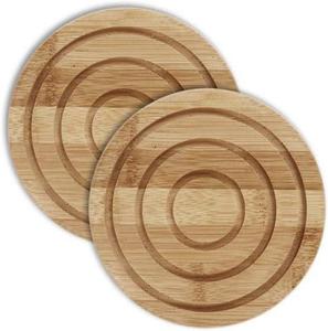 Posavasos de madera de mango de acacia, posavasos de diseño simple de la India - Product Image 5