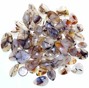 Quartz de Montana naturel, cabochon, pierre précieuse en vrac, forme mixte, vente en gros, matériaux pour la fabrication de bijoux - Product Image 6