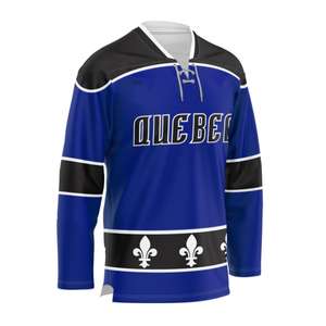 2024 maillots de hockey réversibles unisexes personnalisés en gros OEM costumes de hockey sur glace sublimés avec nom d'équipe pour hommes - Product Image 1