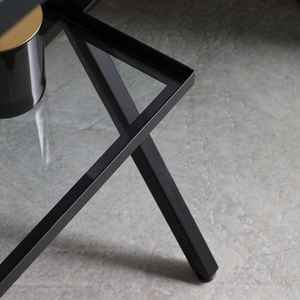 Meuble de salle de bain autoportant en céramique de 80 cm avec lavabo gris et miroir LED, style minimaliste, facile à installer, ensemble de salle de bain haut de gamme - Product Image 4