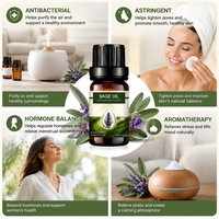 Huile Essentielle de Sauge Sclarée 100% Pure en Vrac, Qualité Supérieure, Extrait Naturel Frais de Plante, Prix de Gros Usine KSMA, Matière Première Cosmétique