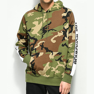 500 Gsm Unisex Fabricante camuflaje Heavyweight Sudaderas de alta calidad Puff Print Oversized Custom Men's Hoodies - Product Image 1