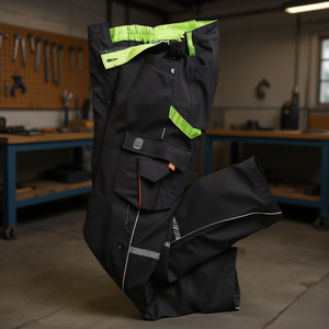 Terrax Workwear Softshellhose Gr.60 Perchas para Pantalones y Faldas en Negro/Limette Nueva Colección - Product Image 3