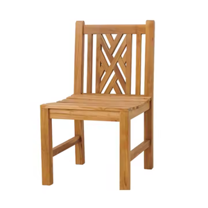 Chaise de jardin d'extérieur sans manches minimaliste fin poncé au prix pour salon salle à manger parc cour - Product Image 1