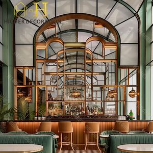 Exhibidores Personalizados para Restaurantes Románticos, Muebles para Restaurantes, Mostrador para Cafeterías, Diseño de Decoración de Interiores para Restaurantes - Product Image 1