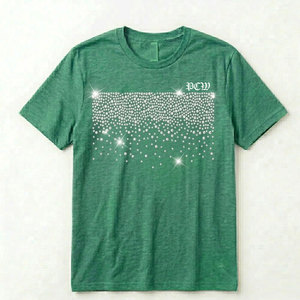 T-shirt da uomo Fresh Now in cotone 100% con strass, elegante dettaglio in cristallo, lavorato a maglia, leggero, traspirante, a maniche corte - Product Image 1