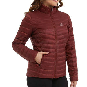 Veste matelassée pour femme, coupe ajustée, fabriquée par des professionnels, avec col montant, respirante, légère, grande taille, pour une utilisation en extérieur en hiver - Product Image 4