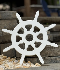 Calidad de jardín náutico resistente a la intemperie, la mejor rueda de barco náutico, decoración hecha a mano - Product Image 1