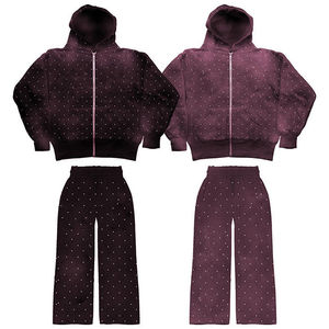 Acid Wash Autumn <b>Zip</b> <b>up</b> <b>Hoodies</b> and Sweatpants Set Men's Tracksuit Casual Tracksuit Set Jogging Sweat Suit Hoodie Sweatpants - Product Image 6