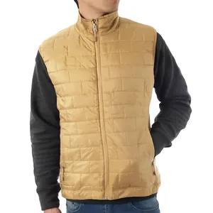 Respirant imperméable hommes bouffant gilet nouvelle mode léger hiver sans manches veste personnalisé fermeture éclair gilet 2025 grande taille - Product Image 1