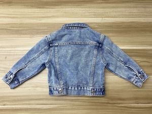 Chaquetas Azul Claro para Niños con Bolsillo, Chaqueta Vaquera para Bebés, Ropa Infantil con Cuello Camisero, Chaqueta Vaquera de Manga Larga - Product Image 2