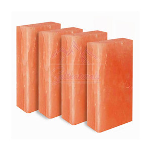 Nueva llegada 0,75x4x8 pulgadas de alta calidad sólido sal ladrillo azulejos Color Rosa Natural hecho a mano bienestar ladrillos decorativos - Product Image 1