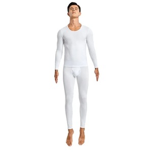 Invierno Hombres Merino Lana Ropa interior térmica Fleece Long John Base Layer Sets - Product Image 2