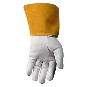 Guantes de cuero de vaca con diseño OEM de la mejor calidad para soldar con forro de algodón de uso general - Product Image 4